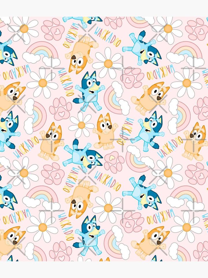 Spring Blue Dog Sisters Backpack