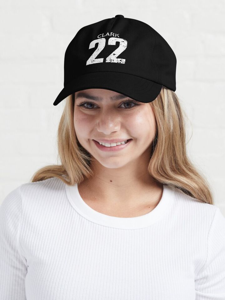 Caitlin Clark White Distressed Jersey Number 22 Cap