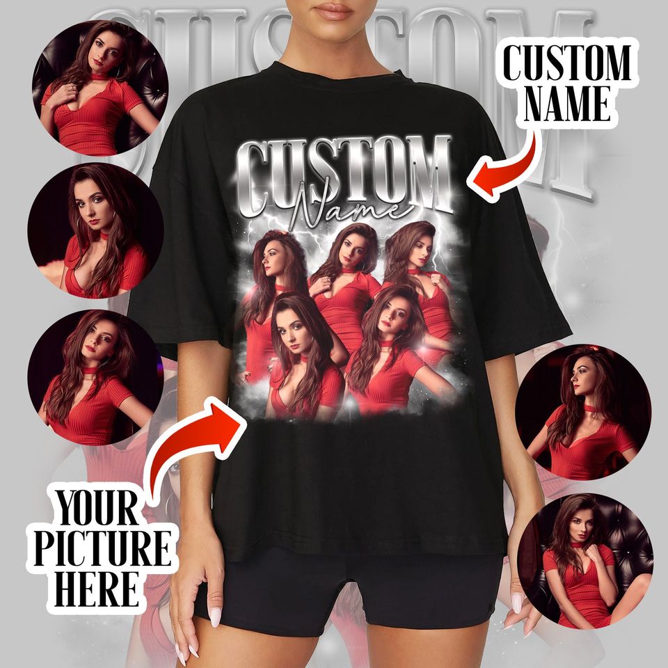 Custom Bootleg Rap Shirt, Personalized Bootleg , Girlfriend Face Tshirt