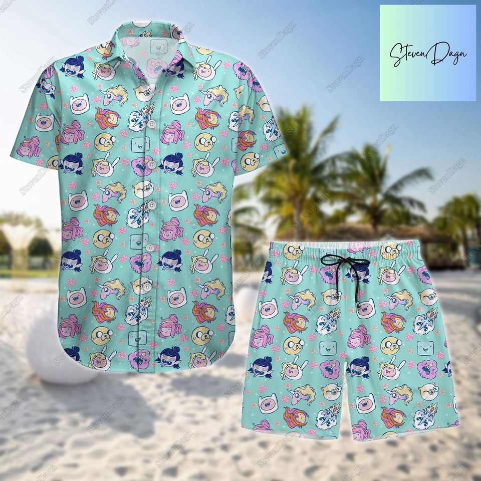Adventure Time Button Shirt, Adventure Time Shorts, Adventure Time Shirt