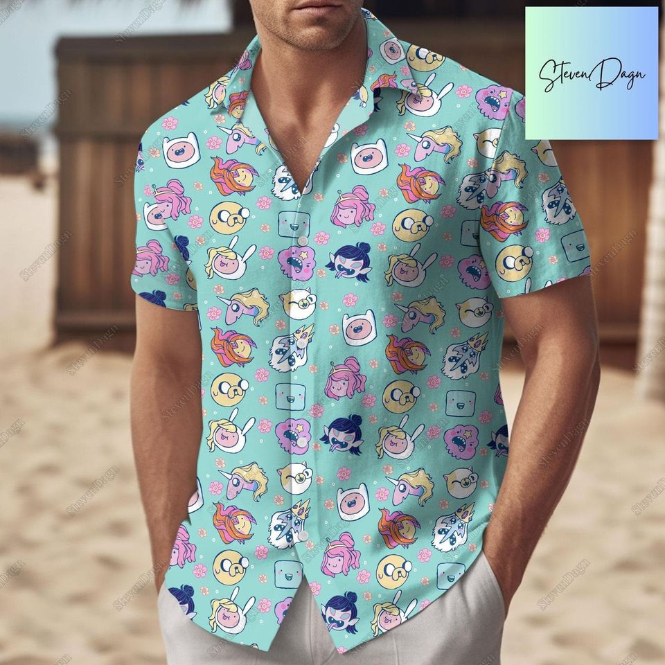 Adventure Time Button Shirt, Adventure Time Shorts, Adventure Time Shirt