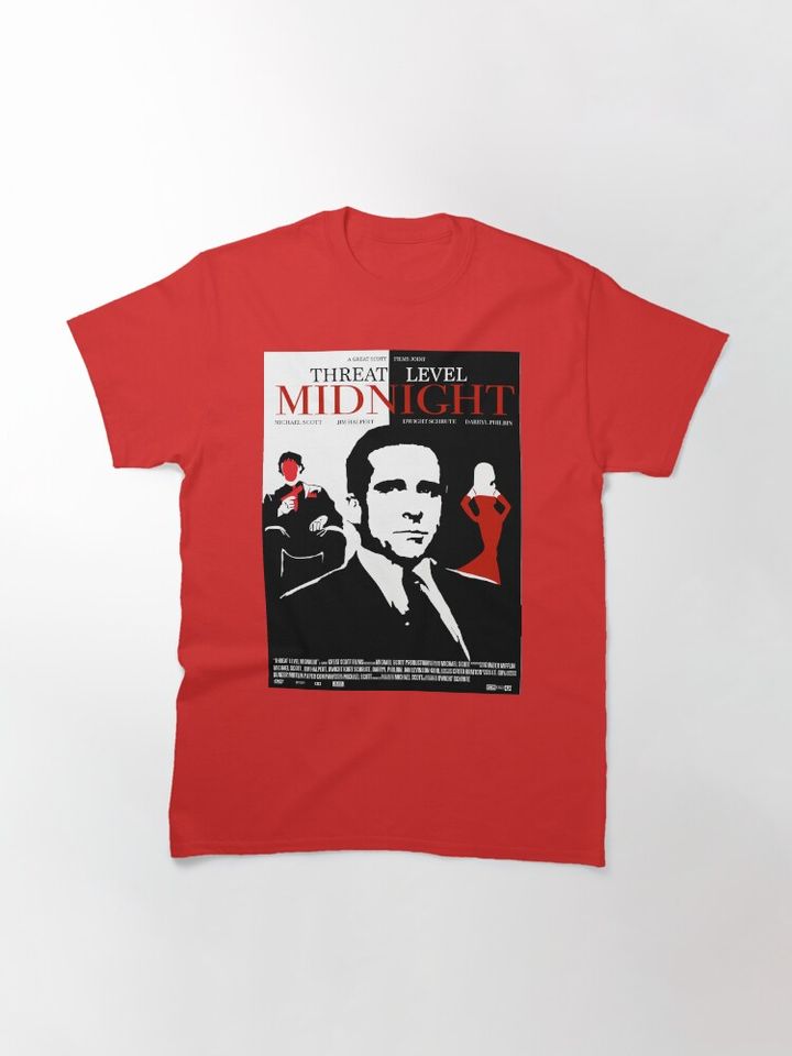 Threat Level Midnight - The Office Classic T-Shirt