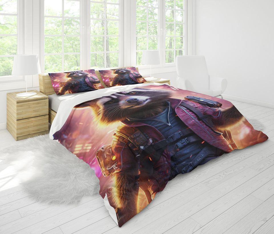 Rocket Raccoon Bedding Set