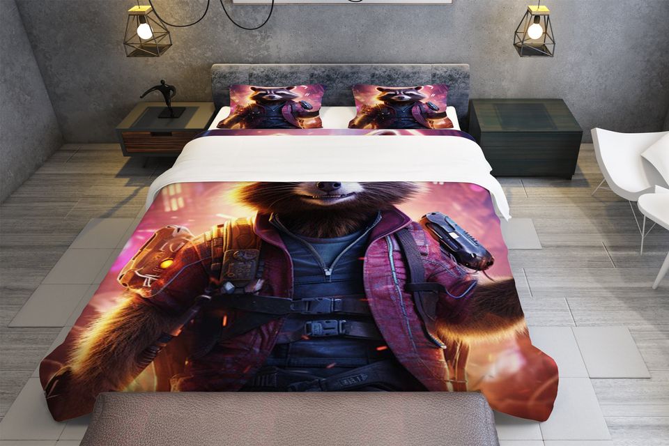 Rocket Raccoon Bedding Set
