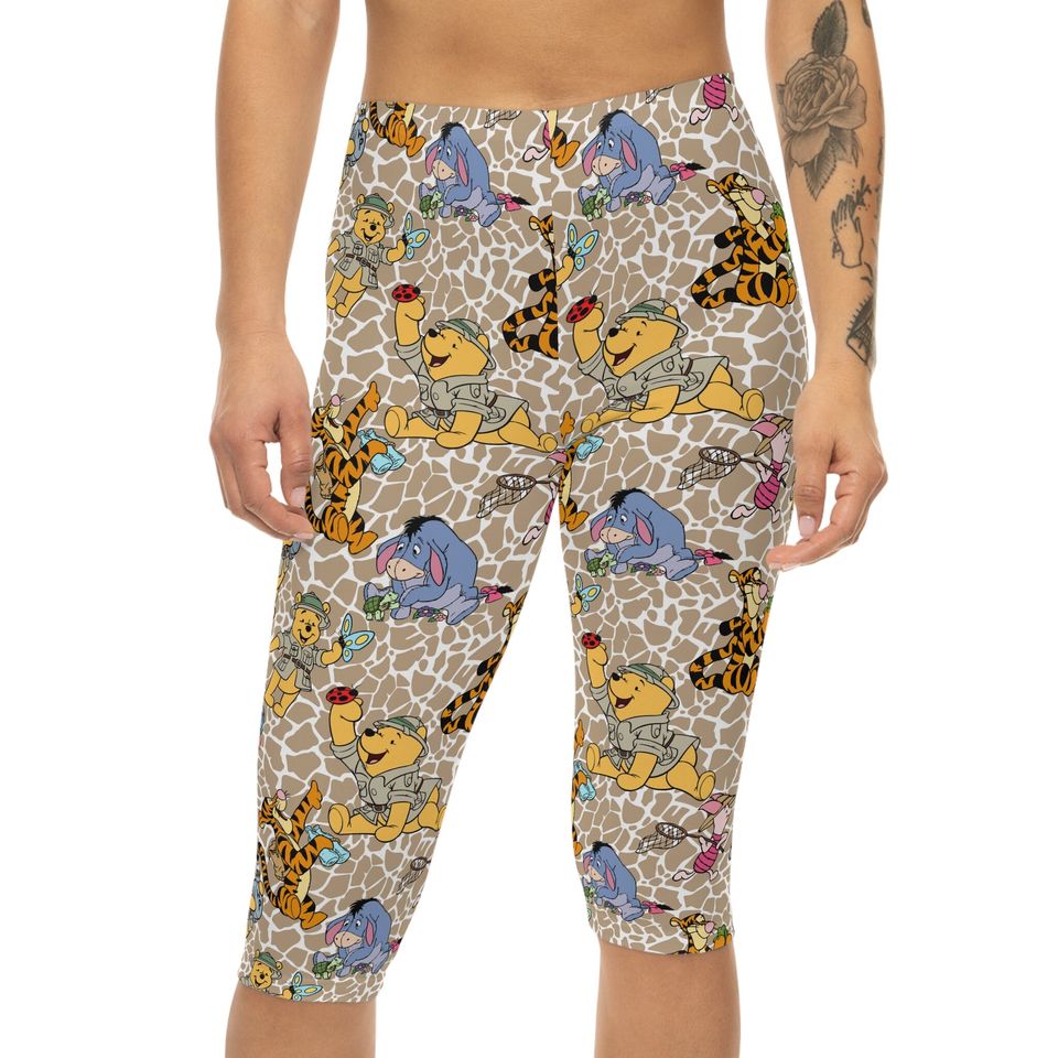 Winnie The Pooh Safari Women's Capri Leggings