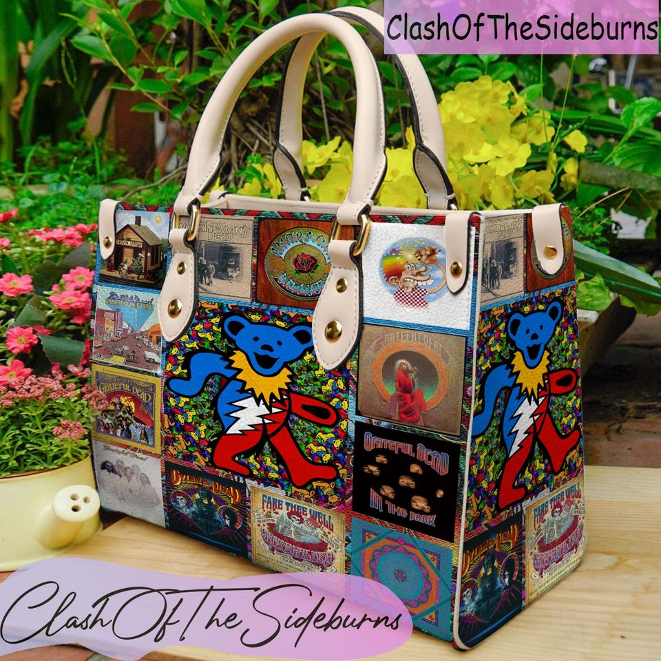 Grateful Dead Leather Bag, Grateful Dead Handbag