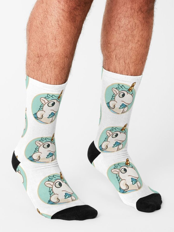 Unicorse Hole BlueyDad Socks