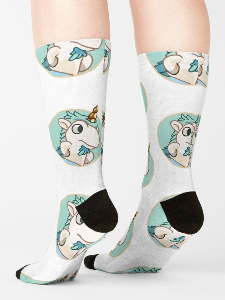 Unicorse Hole BlueyDad Socks
