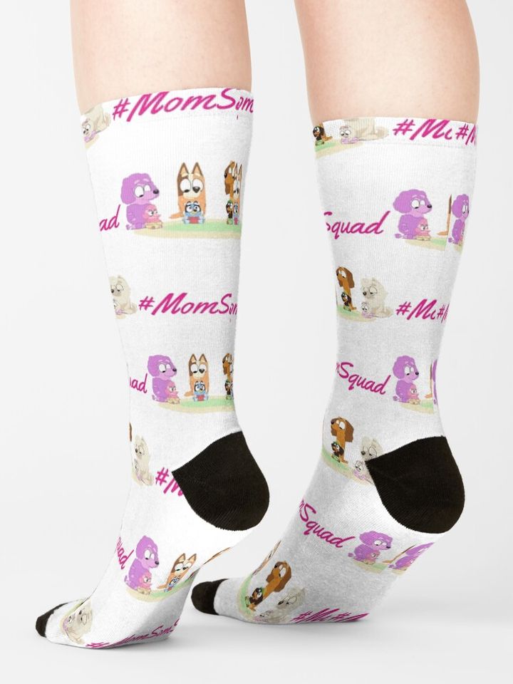 Mom Squad BlueyDad Socks