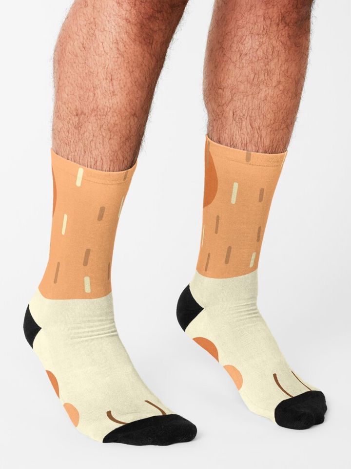 Red Heeler Puppy BlueyDad Socks
