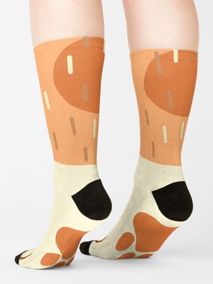 Red Heeler Puppy BlueyDad Socks
