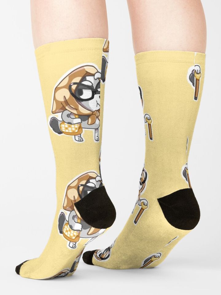 Cranky Granny Muffin BlueyDad Socks