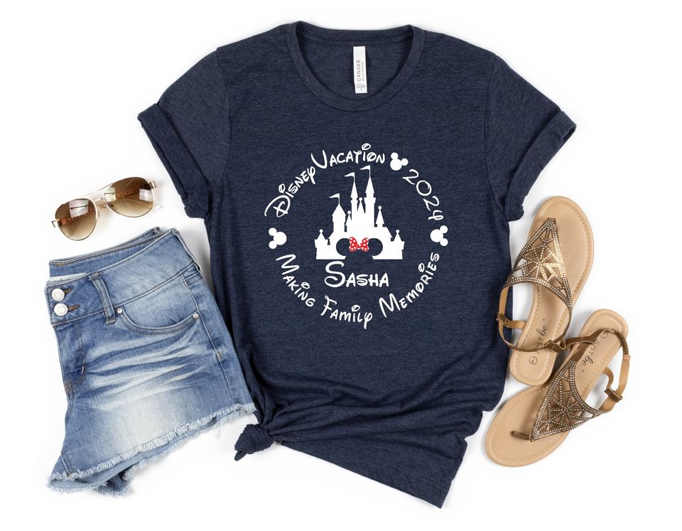 Custom Family Disney Trip Shirt, Disneyland Family Vacation Shirts