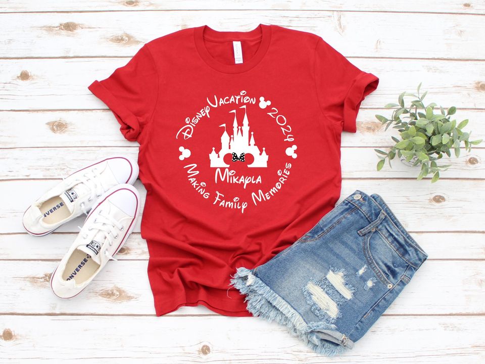 Custom Family Disney Trip Shirt, Disneyland Family Vacation Shirts
