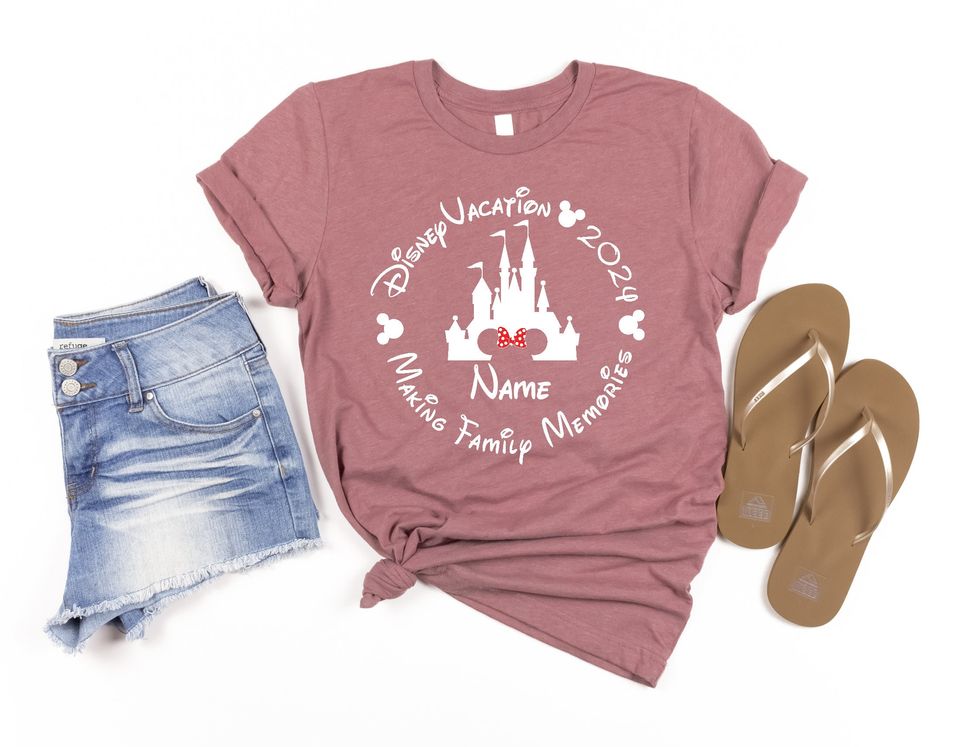 Custom Family Disney Trip Shirt, Disneyland Family Vacation Shirts