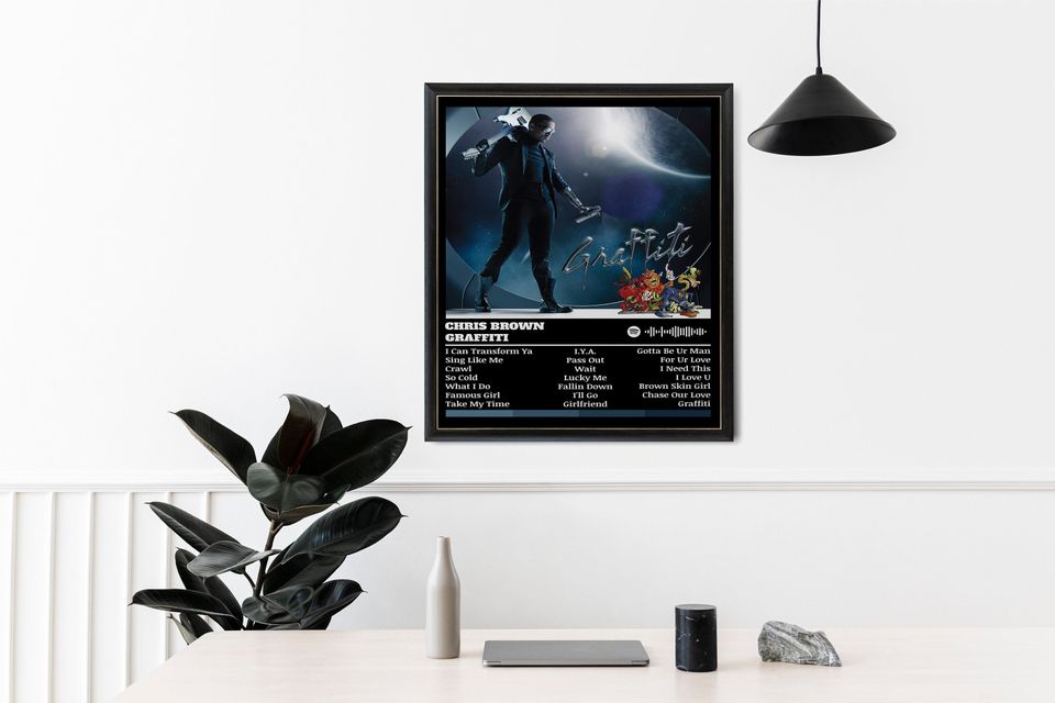 Chris Brown Poster Print | Graffiti Poster | Music Poster