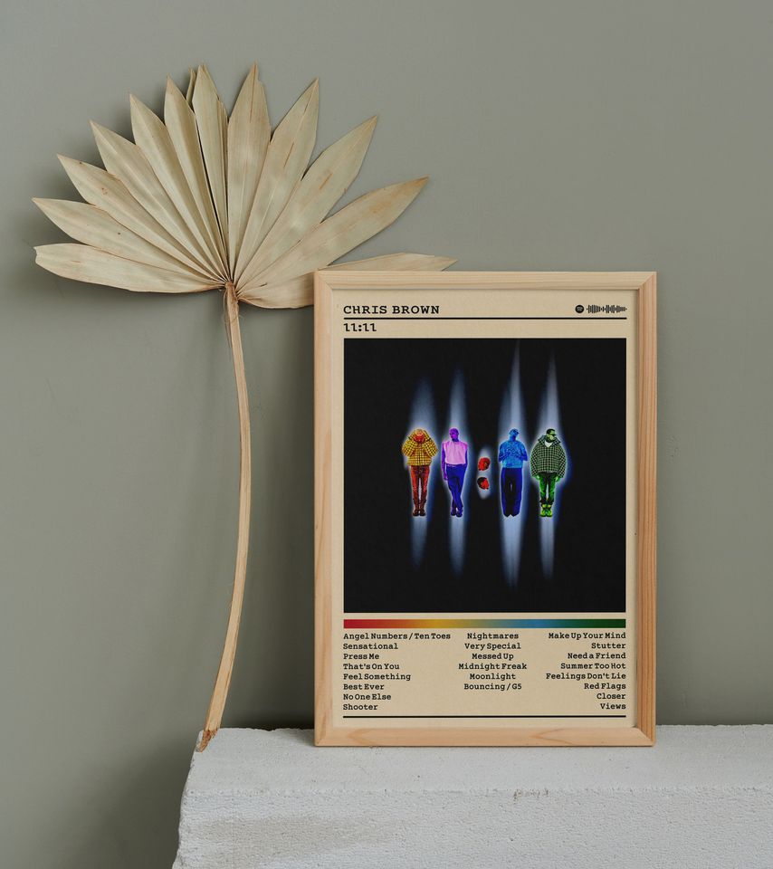 Chris Brown Poster Print | 11:11 Album Poster