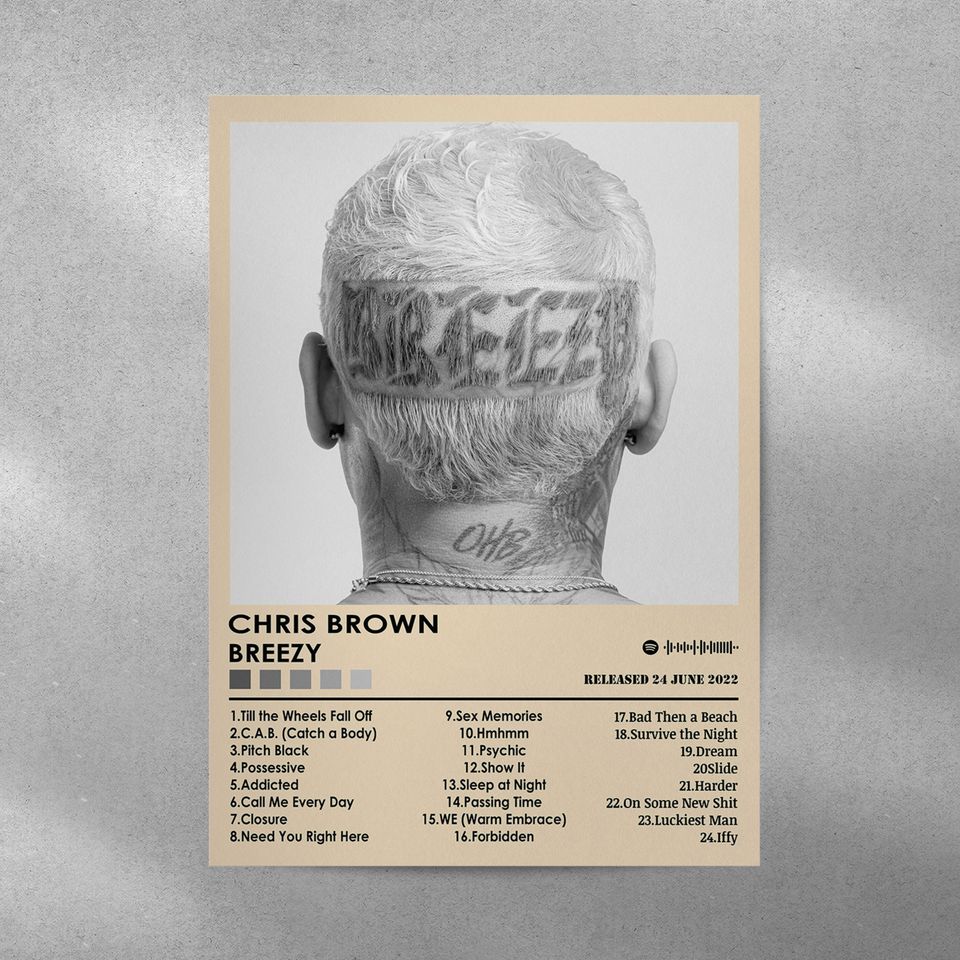 Chris Brown Poster Print | Breezy Poster | Music Poster