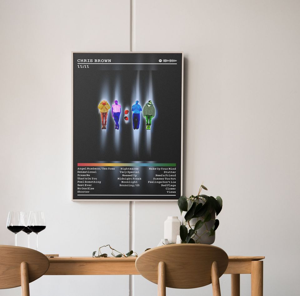 Chris Brown Poster Print | 11:11 Album Poster