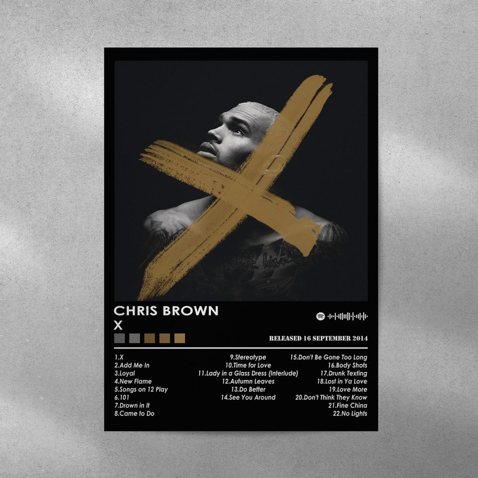 Chris Brown Poster Print | X Poster | Music Poster