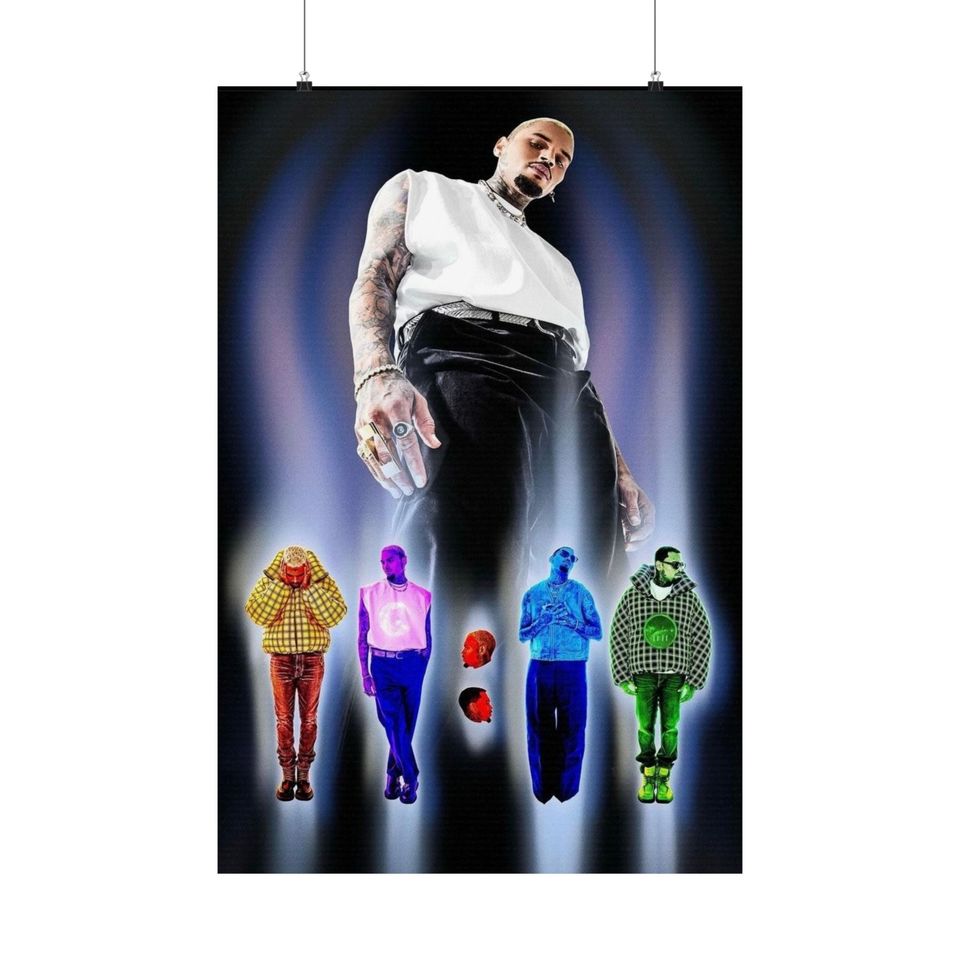 Chris brown 11:11 matte vertical poster