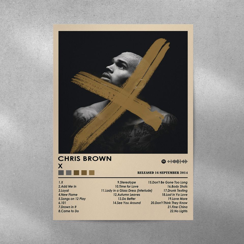 Chris Brown Poster Print | X Poster | Music Poster
