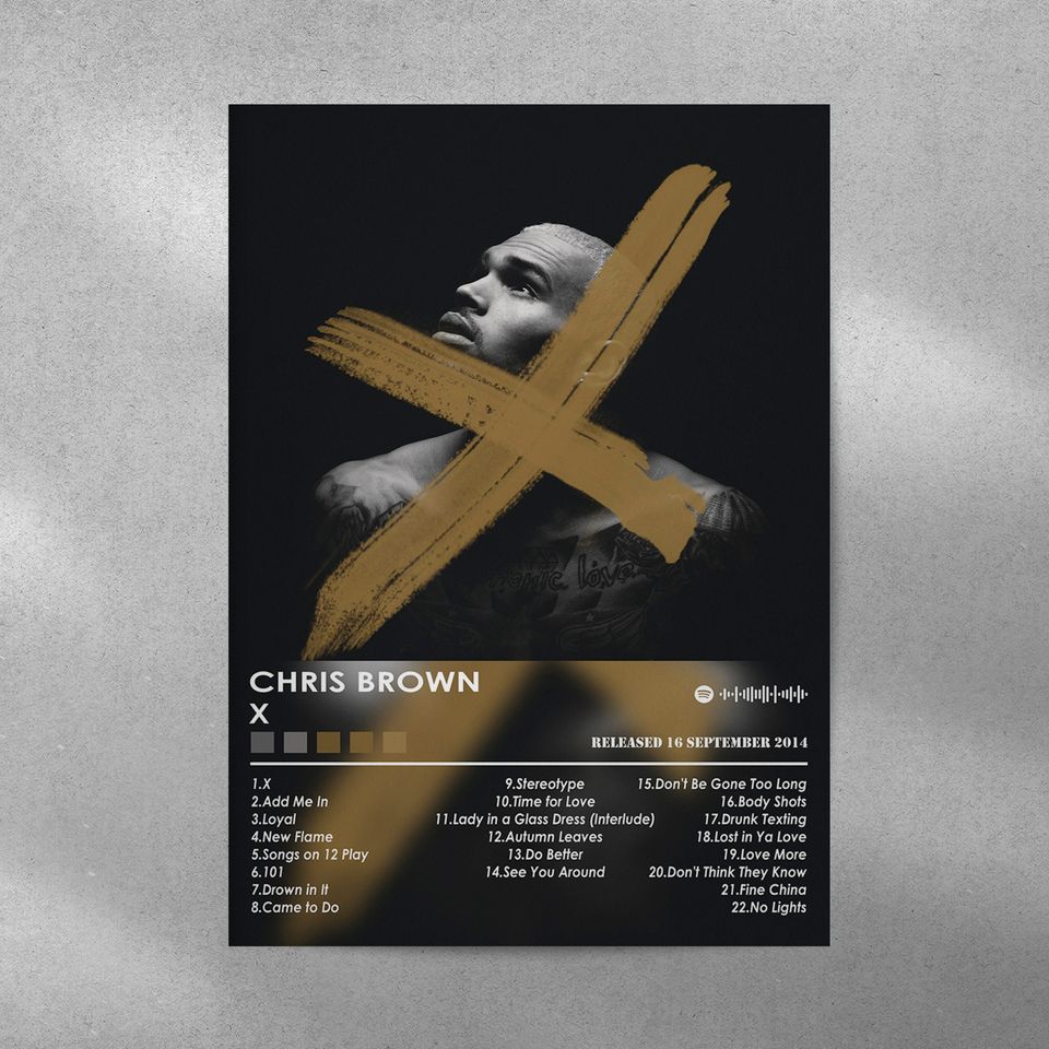 Chris Brown Poster Print | X Poster | Music Poster