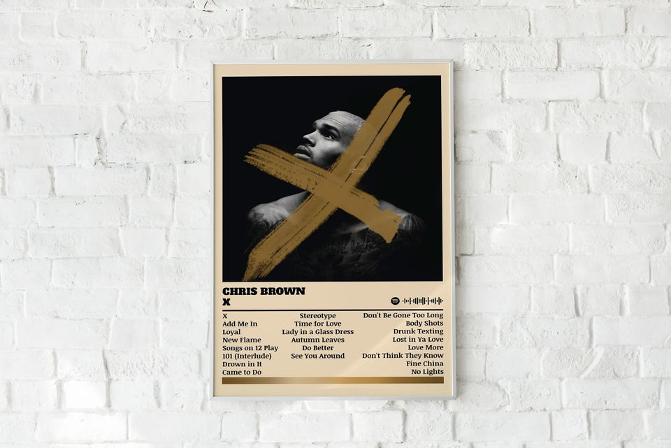 Chris Brown Poster Print | X Poster | Music Poster