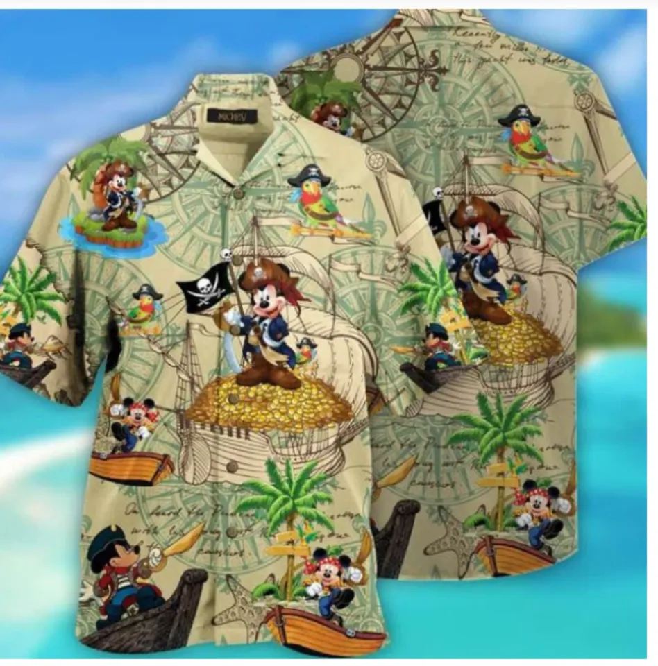 Disney Mickey Mouse 3D HAWAII SHIRT HALLOWEEN GIFT CHRISTMAS GIFT