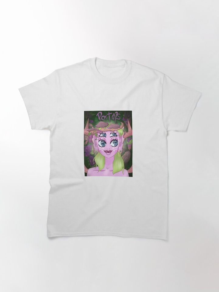 Portals Nymph Classic T-Shirt, Funny Graphic Cotton Short Sleeve T-shirt, Melanie Martinez Music Tour Inspired Men Clothing