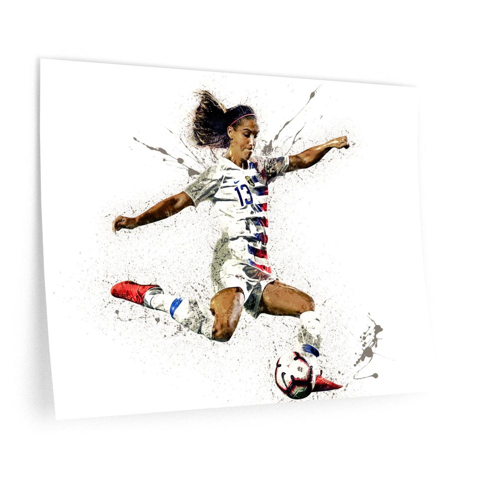 Alex Morgan Poster Print, Gallery Premium Matte Vertical Posters, Man Cave, Kids Room, Game Room, Bar