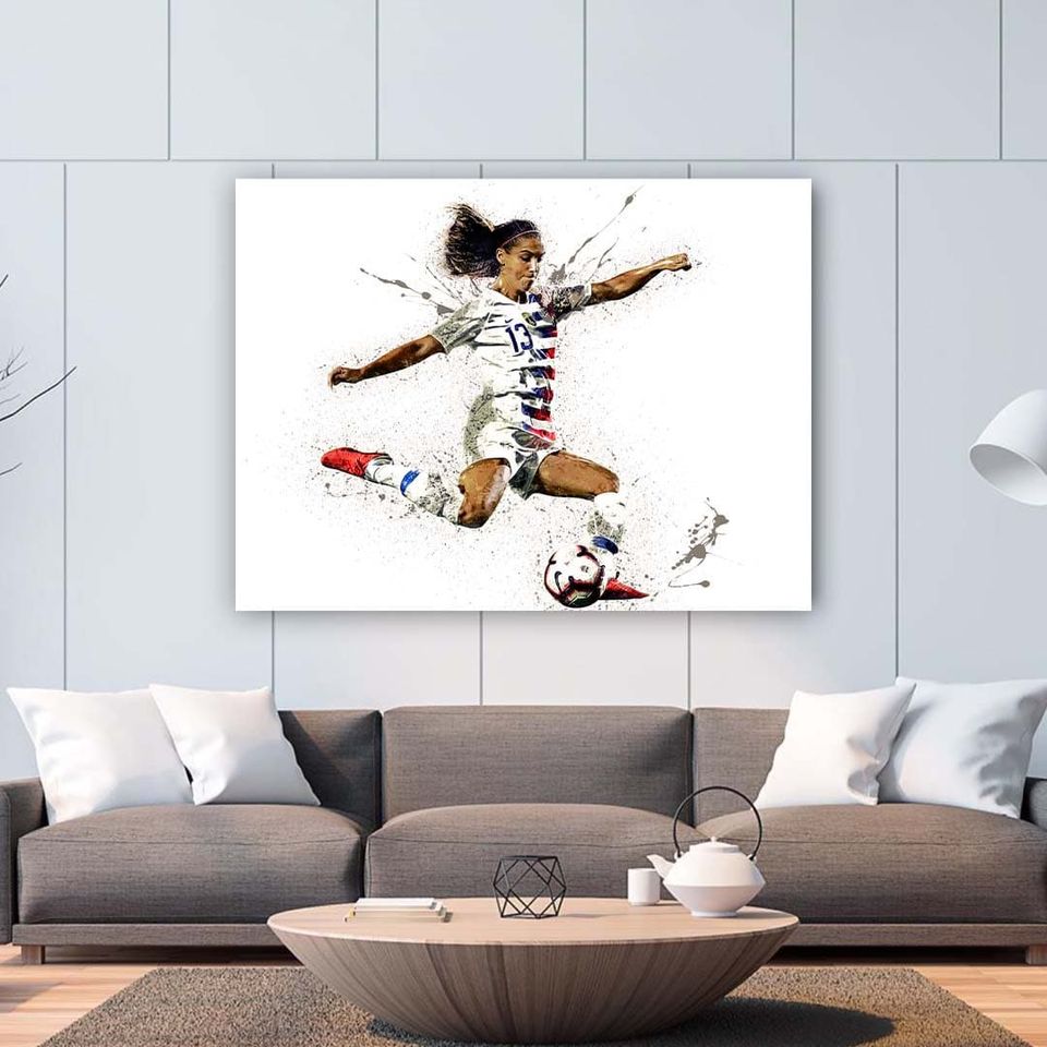 Alex Morgan Poster Print, Gallery Premium Matte Vertical Posters, Man Cave, Kids Room, Game Room, Bar