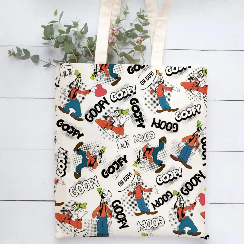 Goofy Tote Bag, Funny Goofy Hand Bag, Lovely Goofy Lovers Gift Bag