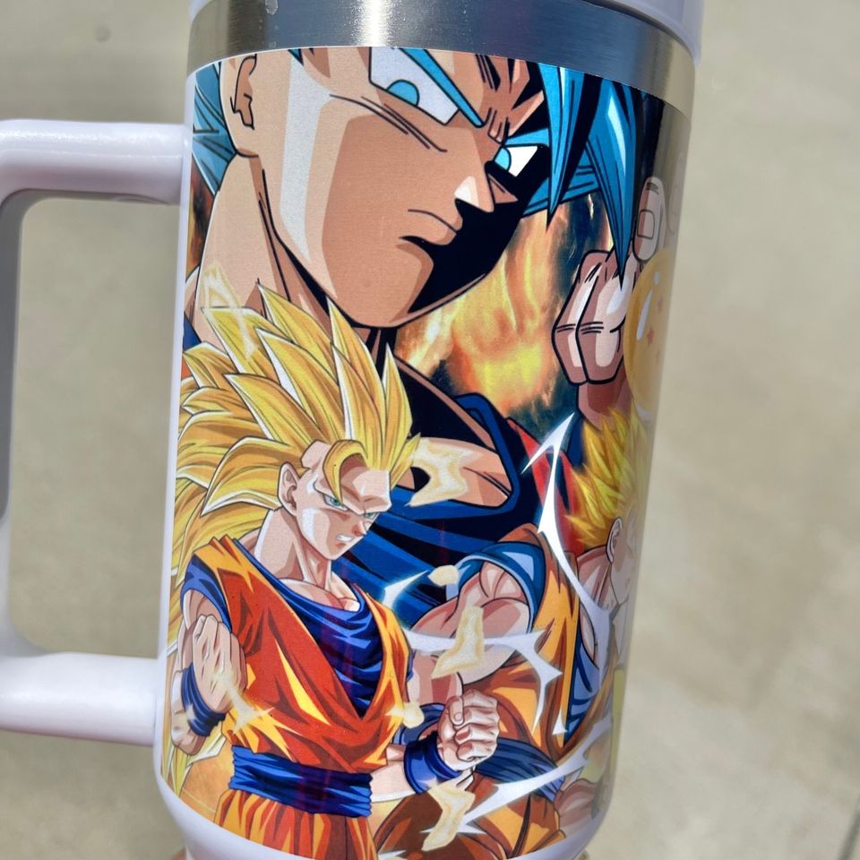 FATHER'S DAY GIFT.Custom Personalized Dragon Ball Z  40oz Tumbler with handle