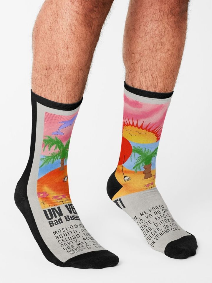 Bad bunny Cute Cotton Socks, Cute & Cozy Gift for Unisex, Trending Fashion Gifts