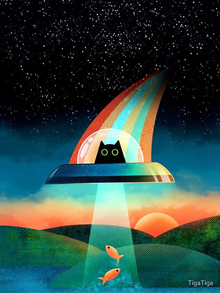 The Purrfect Alien  iPhone Case