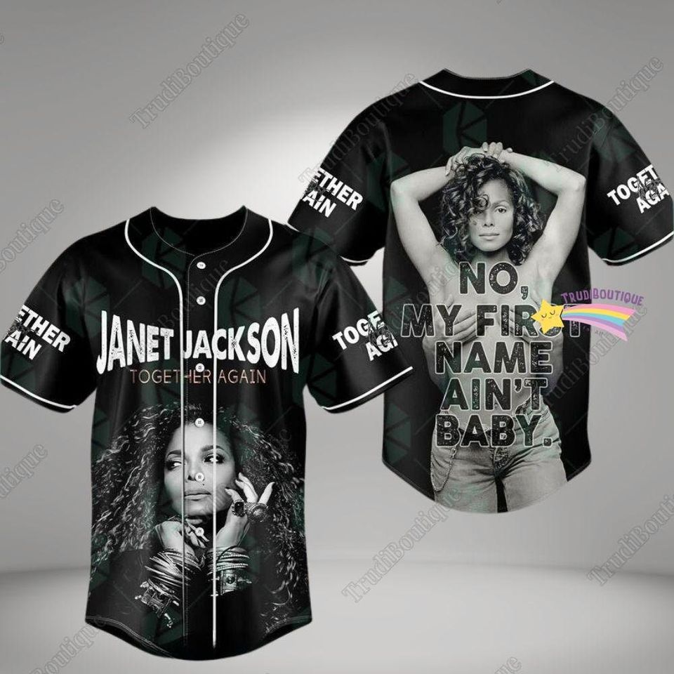 Cool Janet Jackson Baseball Jersey, Janet Jackson Together Again Baseball Shirt
