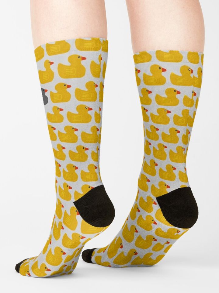Rubber Ducks - Minnesota Duck, Duck Grey Duck Street Style Casual Sock
