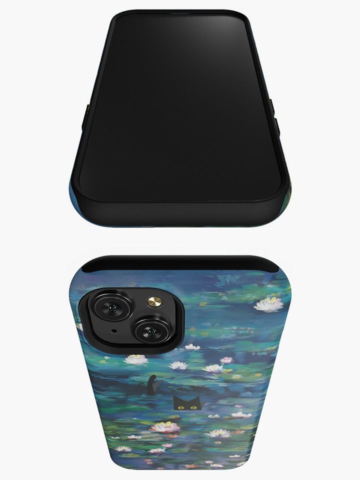 Claude Monet Water Lilies | Monet Waterlily Cat Prints iPhone Case