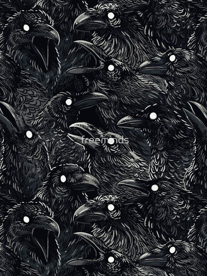 Raven pattern 2 iPhone Case
