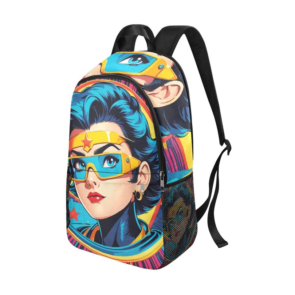 Backpack Superhero Comics Rucksack With mesh pockets Handbag bag