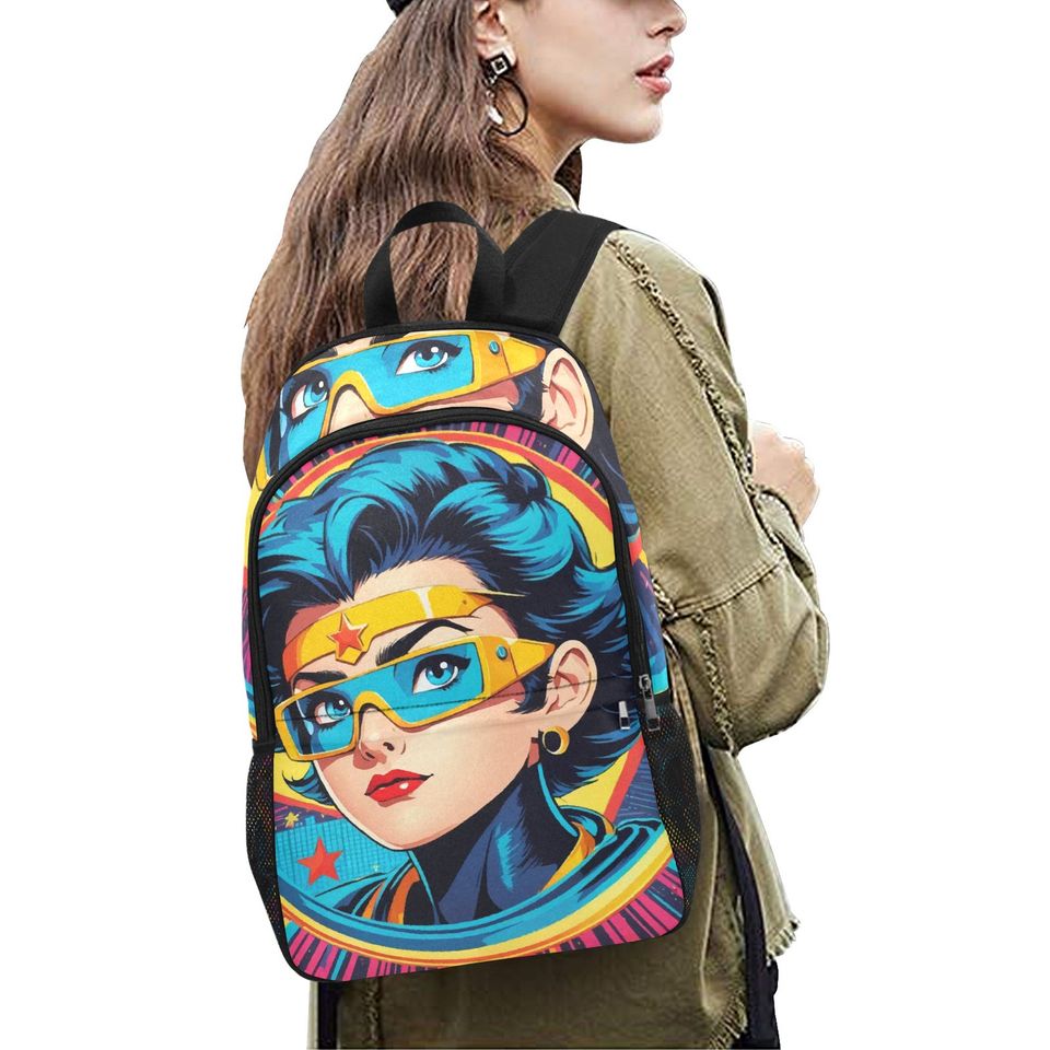 Backpack Superhero Comics Rucksack With mesh pockets Handbag bag