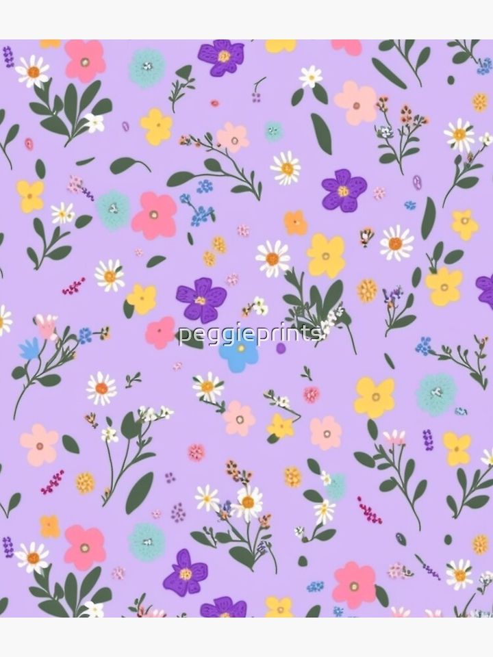 Wildflowers in lilac Backpack