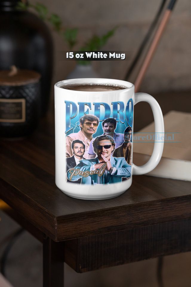 PEDRO PASCAL Coffee Mug, Pedro Pascal Tea Mug, Pedro Pascal Drinkware, Pedro Pascal Mug, Pedro Pascal Merch Gift, Actor Pedro Pascal Mug