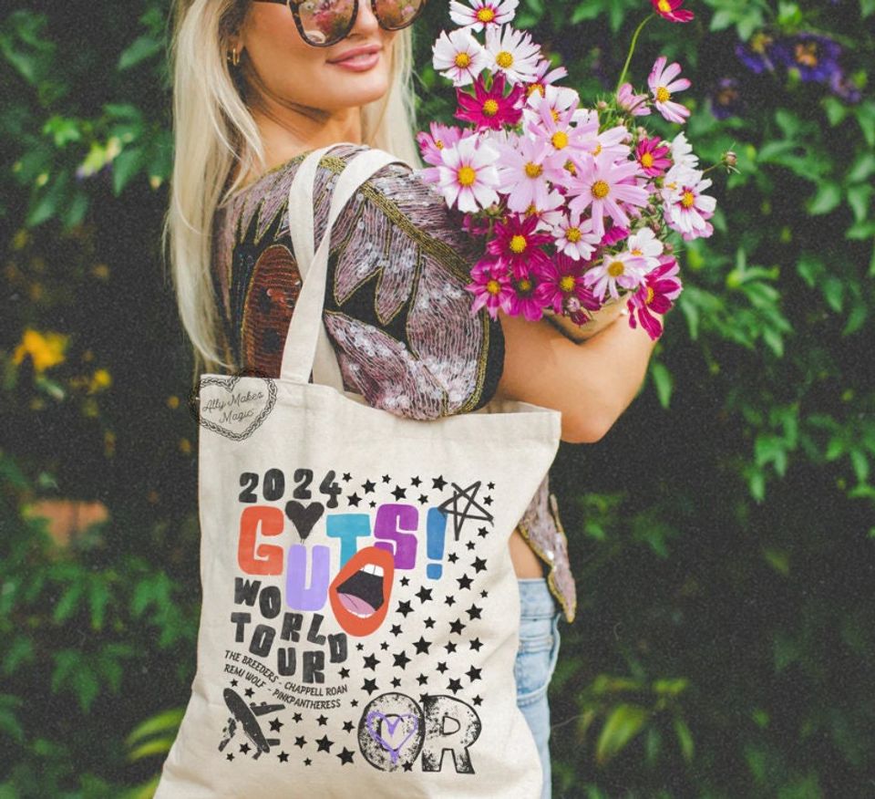 Olivia Rodrigo Vampire Tote bag, Olivia Rodrigo GUTS worldtour merch, Olivia Rodrigo Tote bag