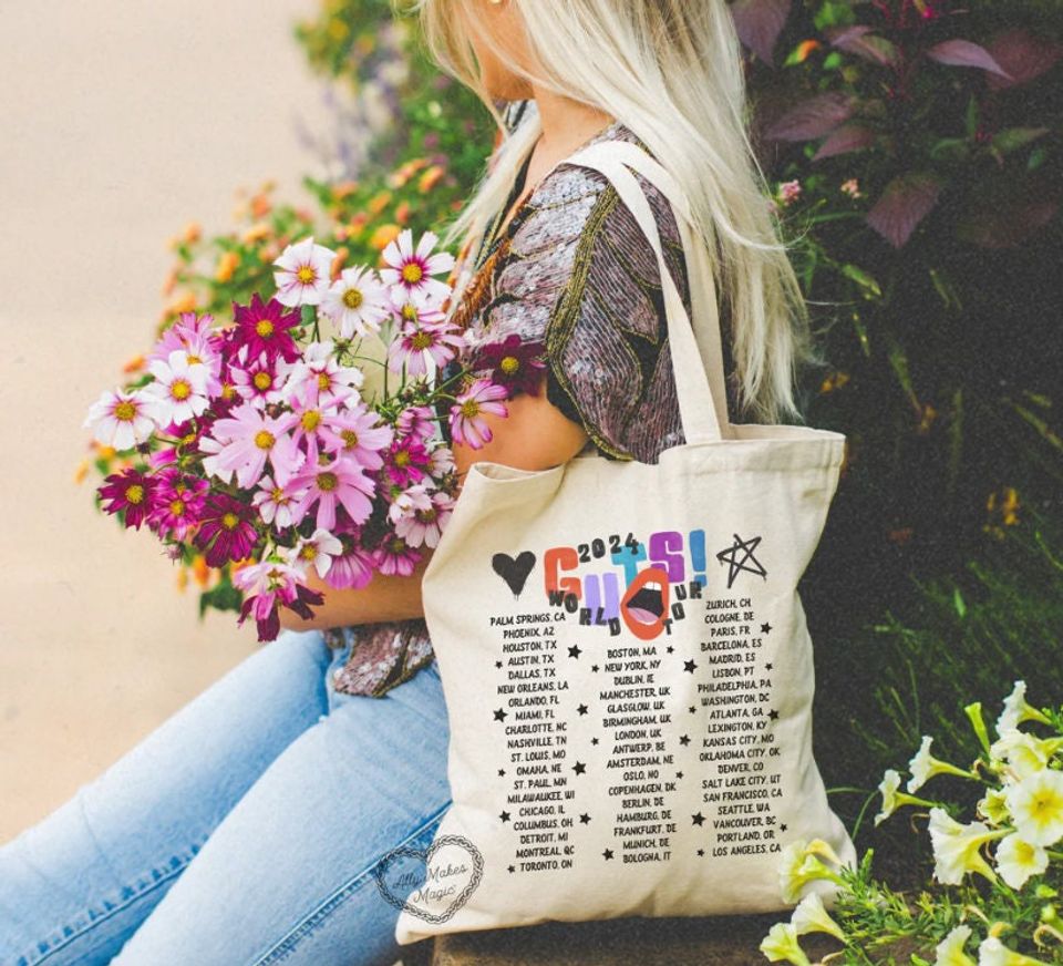 Olivia Rodrigo Vampire Tote bag, Olivia Rodrigo GUTS worldtour merch, Olivia Rodrigo Tote bag