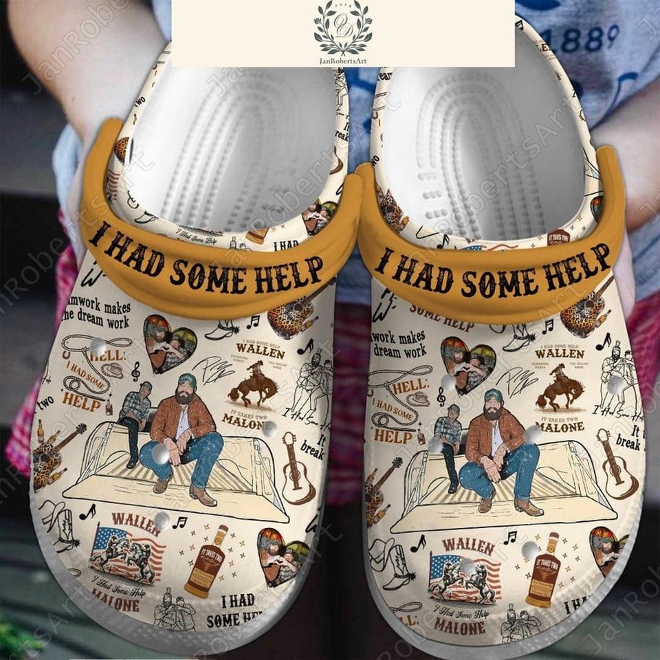 Post Malone Clogs, I Had Some Help Clogs, Post Malone Tour