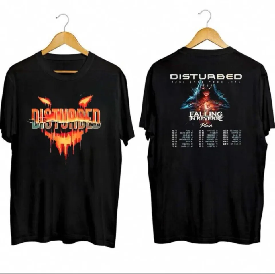 Disturbed 2024 Falling In Reverse Double Sided Shirt