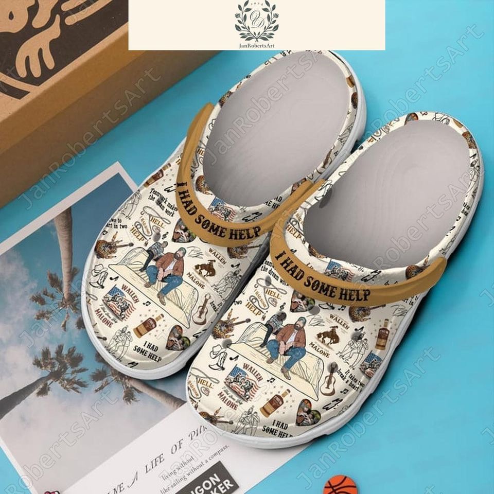 Post Malone Clogs, I Had Some Help Clogs, Post Malone Tour