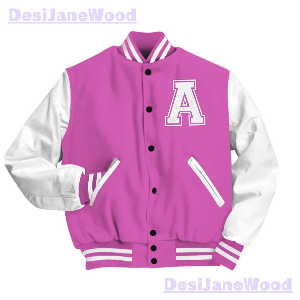 Dunkare Hyper Violet 4s Varsity Jacket, Custom Lips Money Talk Varsity Jacket Outfit